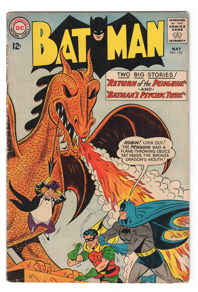 Batman #155 VG+ Front Cover