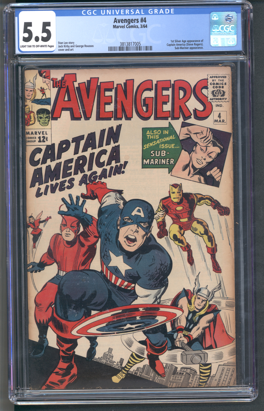 Avengers #4 CGC 5.5 Front Cover