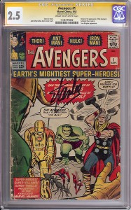 Avengers #1 signed by Stan Lee