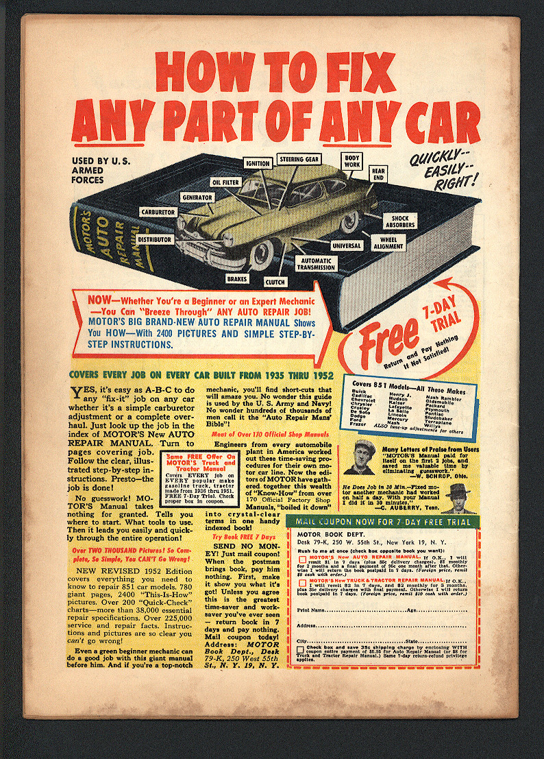 Haunt of Fear #15 F+ Back Cover