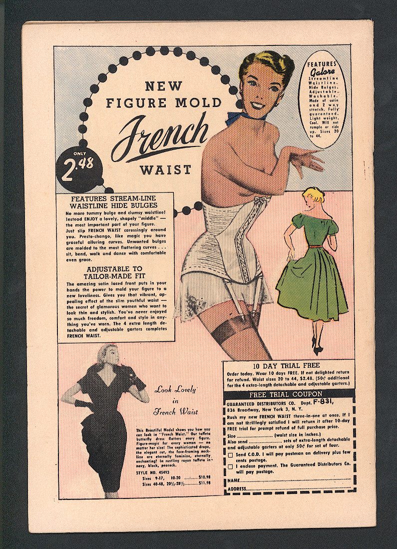 Mister Mystery #8 VF- Back Cover