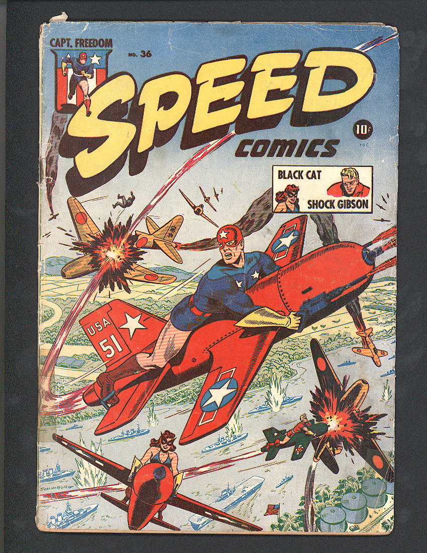 Speed Comics #36 G+ Front Cover
