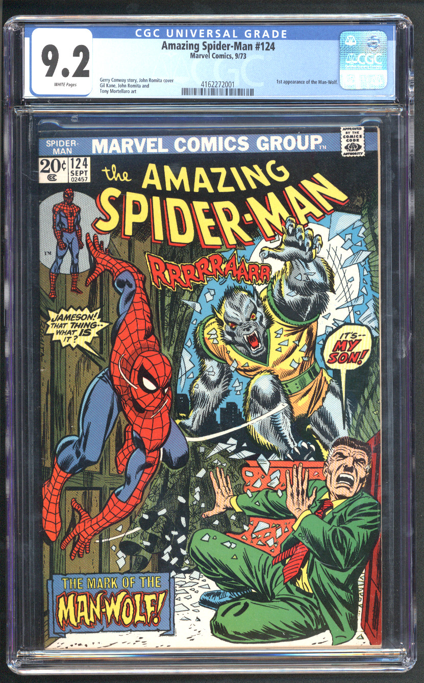 Amazing Spider-Man #124 CGC 9.2 Front Cover