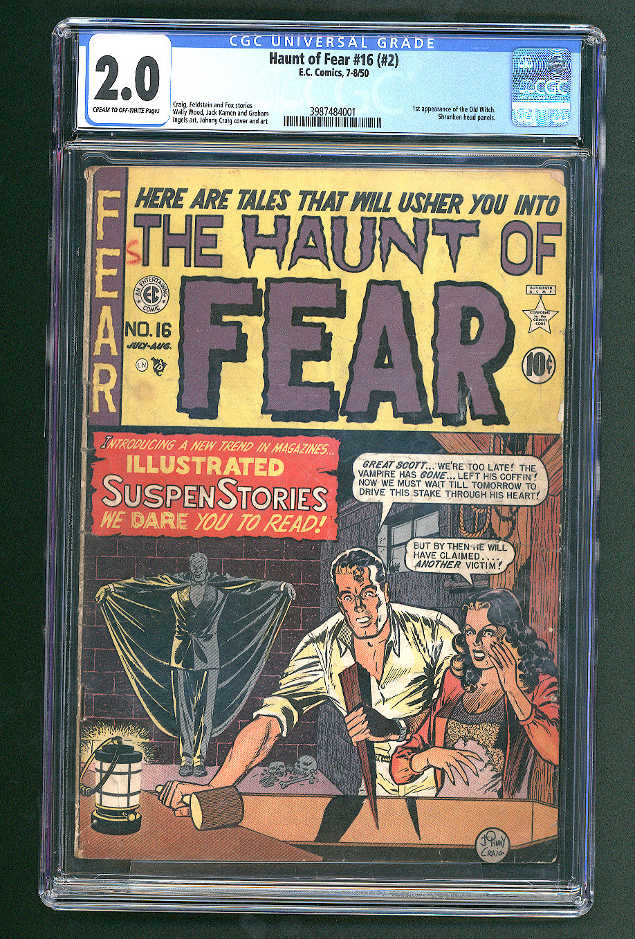Haunt of Fear #16 #2 (1950) CGC 2.0