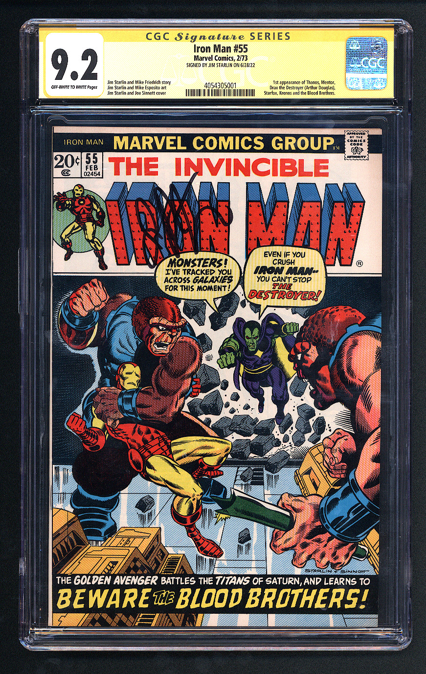 Iron Man #55 CGC 9.2 Front Cover