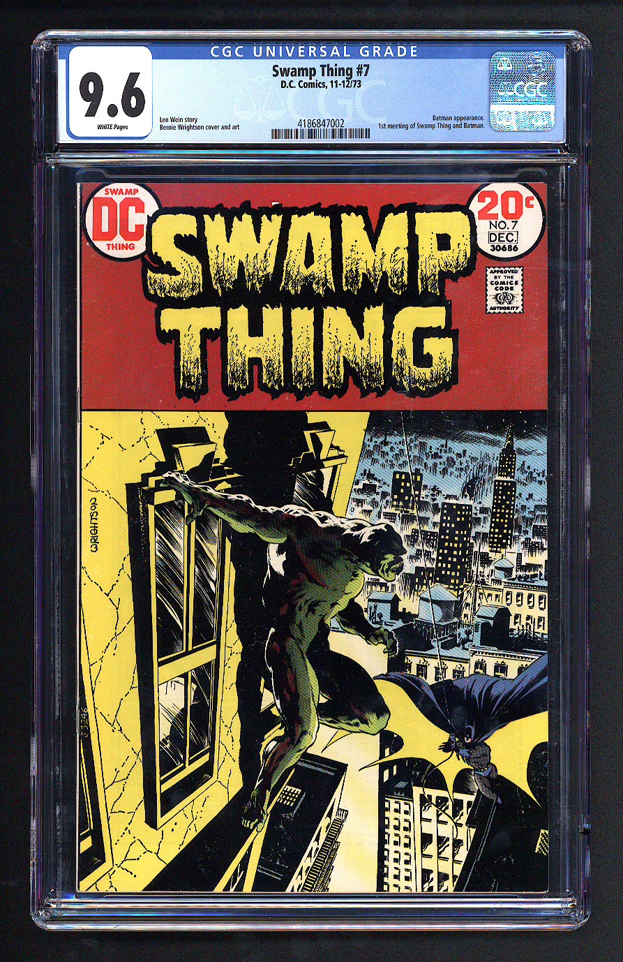 Swamp Thing #7 CGC 9.6 Front Cover