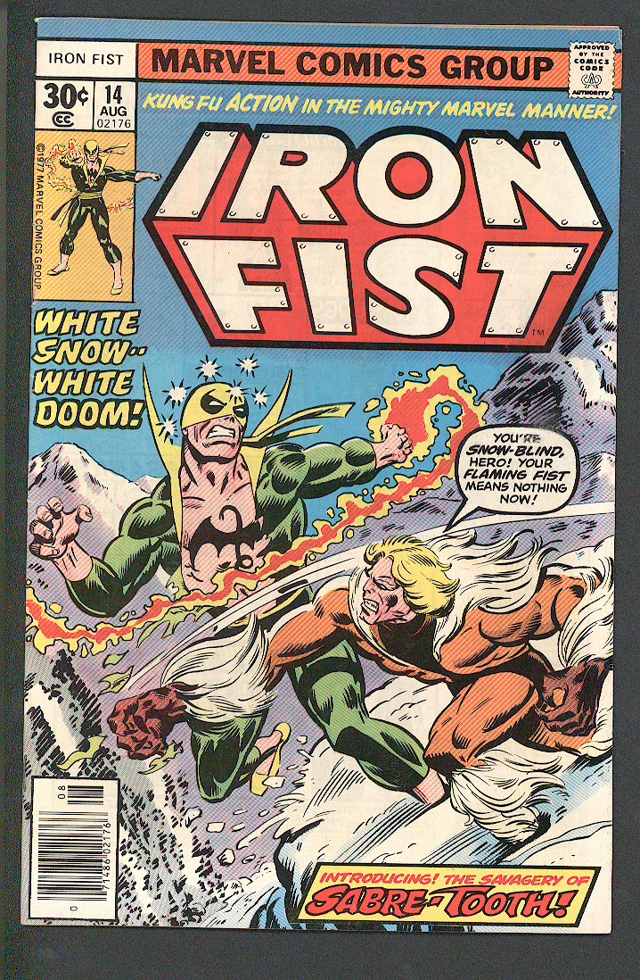 Iron Fist #14 VF+ Front Cover