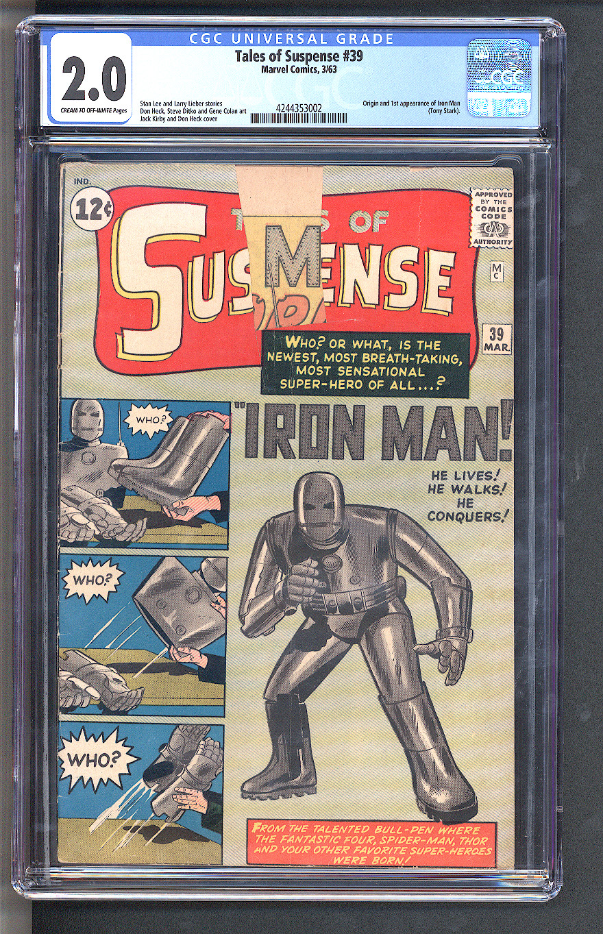 Tales of Suspense (Superheroes) #39 CGC 2.0 Front Cover