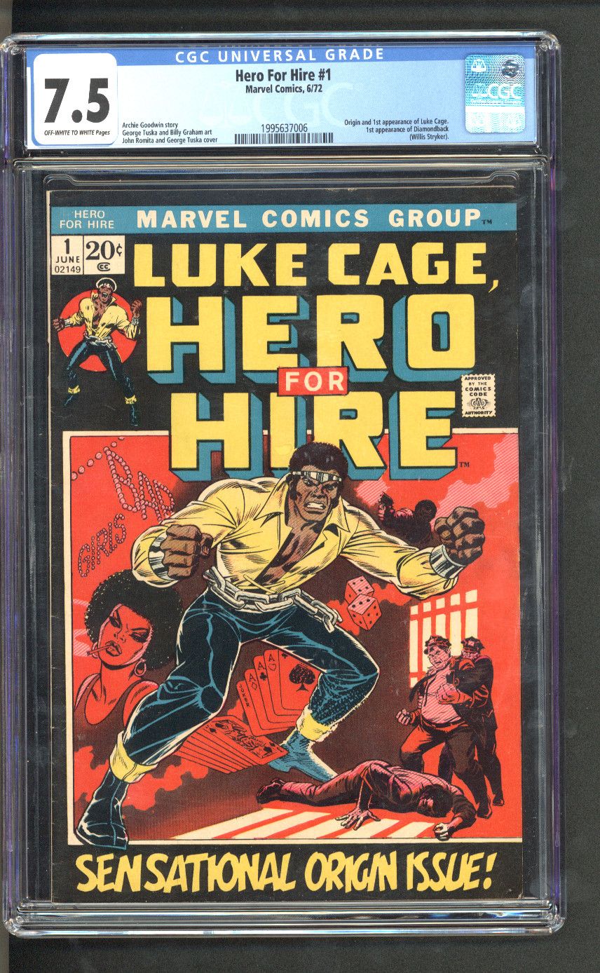 Hero For Hire #1 CGC 7.5 Front Cover