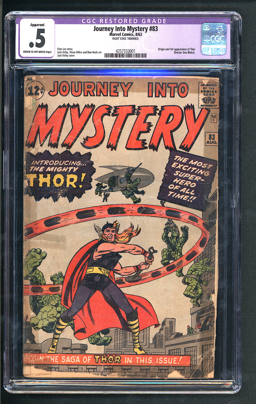Journey Into Mystery (Thor) #83 CGC 0.5 Front Cover
