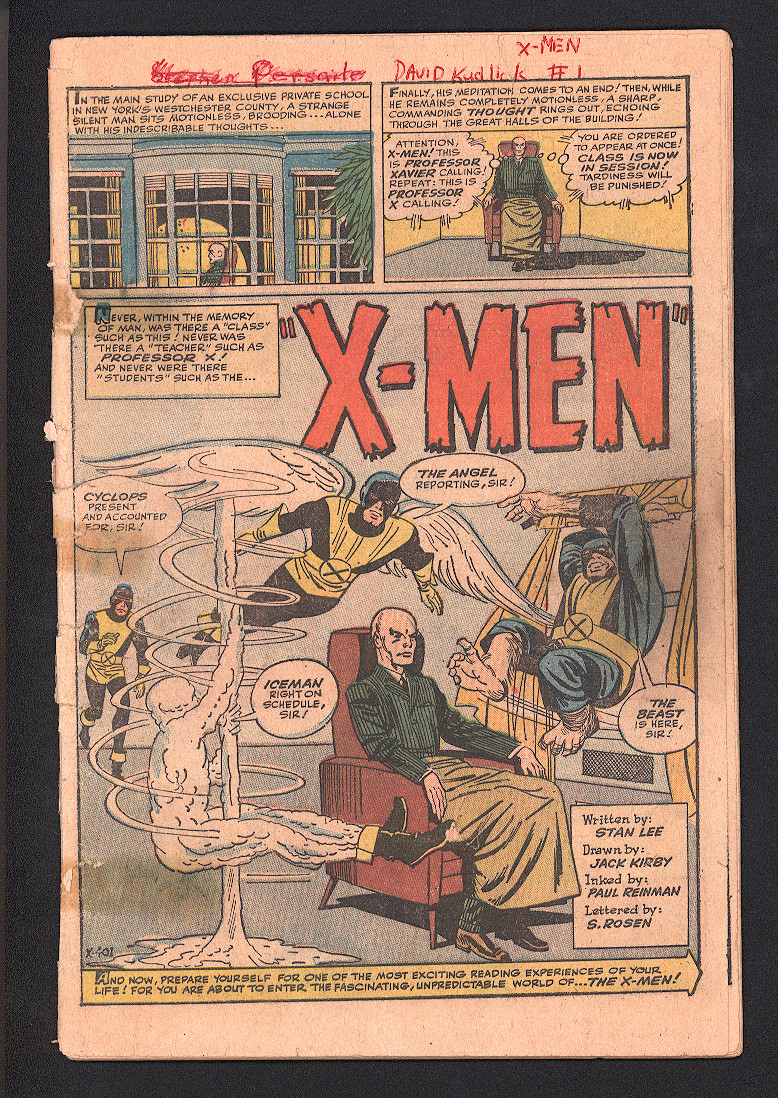 X-Men #1 G+ Front Cover