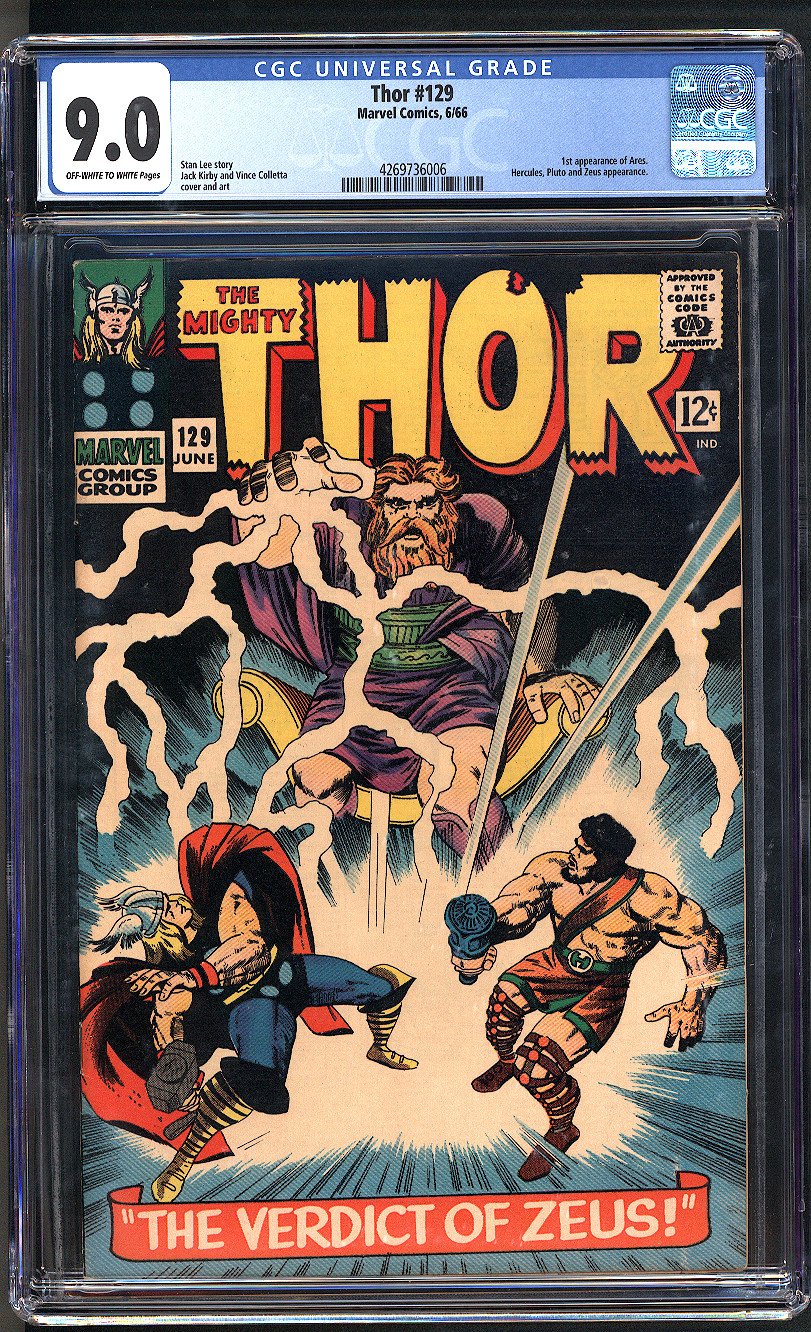 Thor #129 CGC 9.0 Front Cover