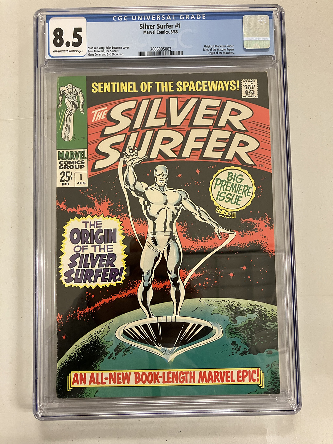 Silver Surfer #1 CGC 8.5 Front Cover
