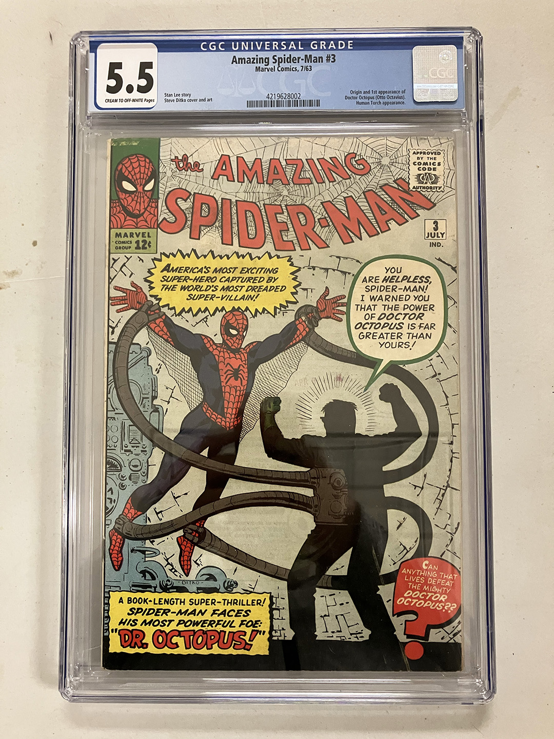 Amazing Spider-Man #3 CGC 5.5 Front Cover
