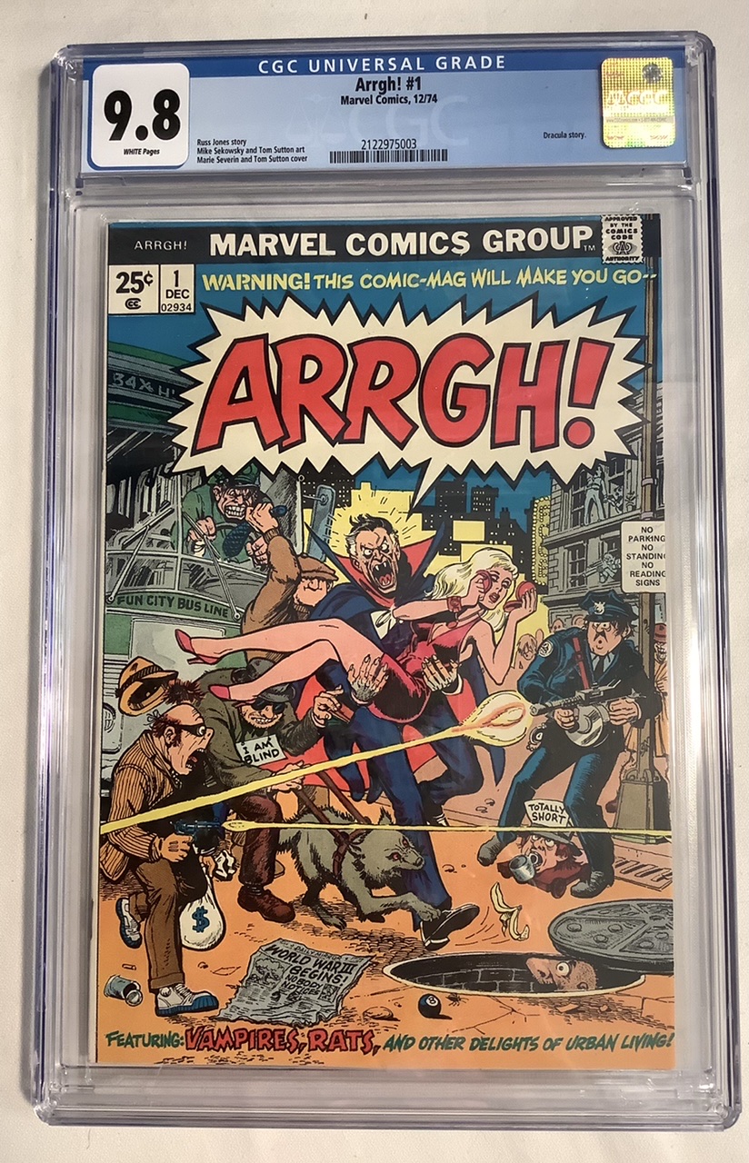 Arrgh! #1 CGC 9.8 Front Cover