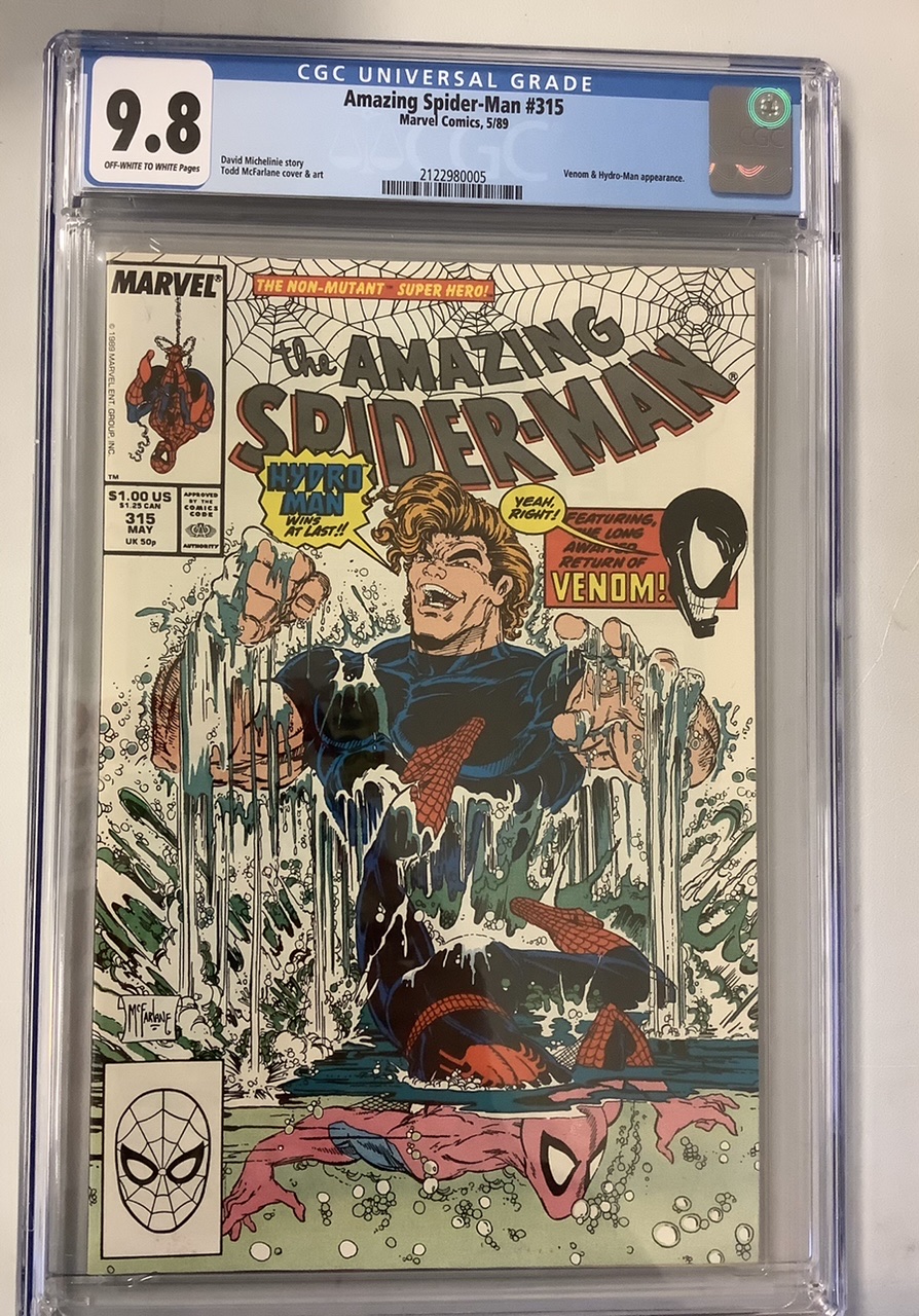 Amazing Spider-Man #315 CGC 9.8 Front Cover