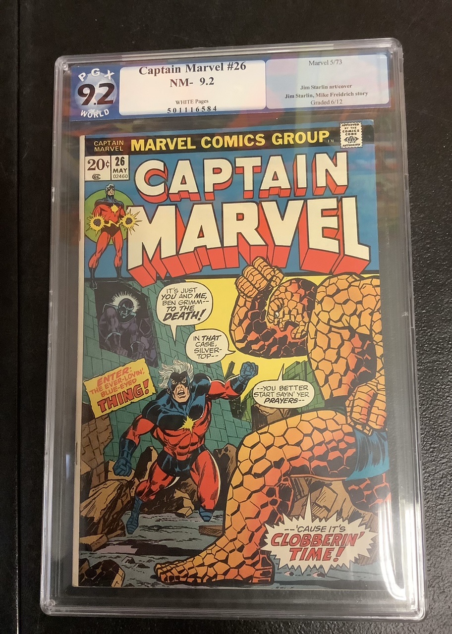 Captain Marvel #26 PGX 9.2 Front Cover