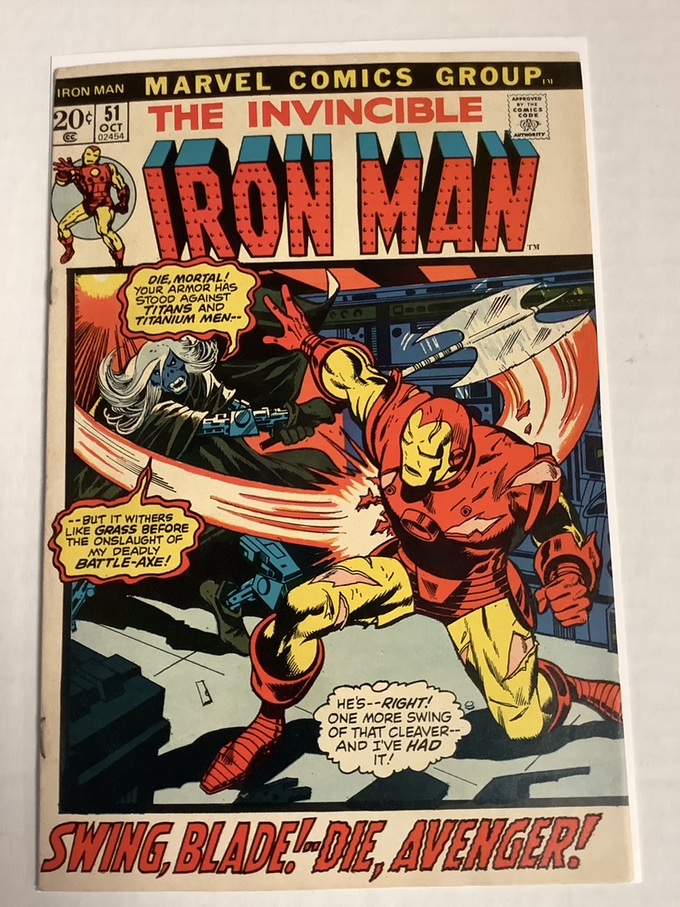Iron Man #51 VF+ Front Cover