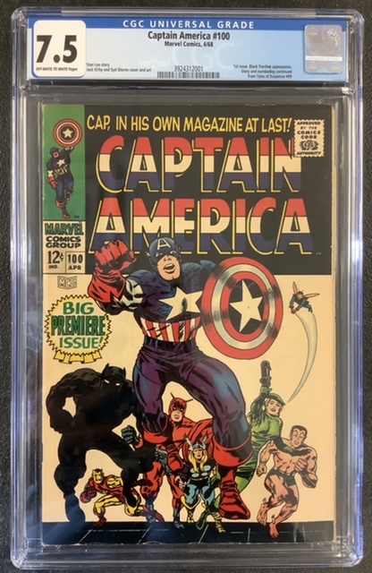 Captain America #100 CGC 7.5 Front Cover