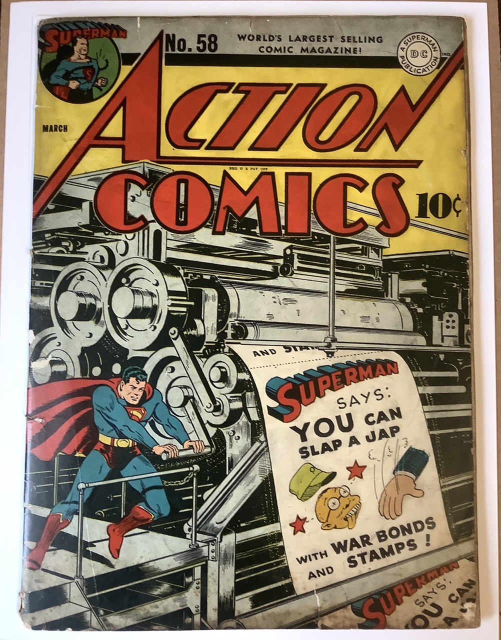 Action Comics #58 VG Front Cover