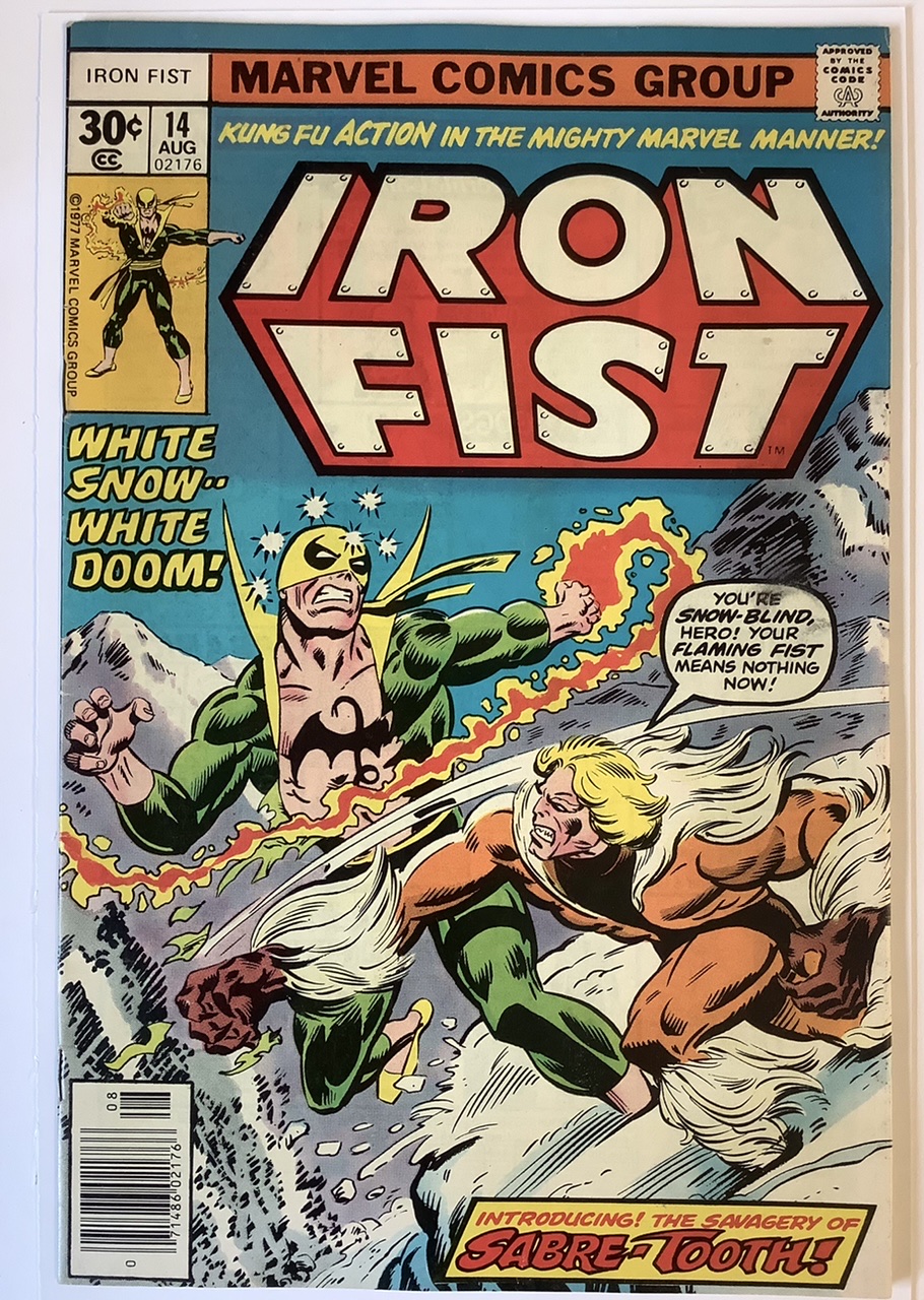 Iron Fist #14 VF+ Front Cover
