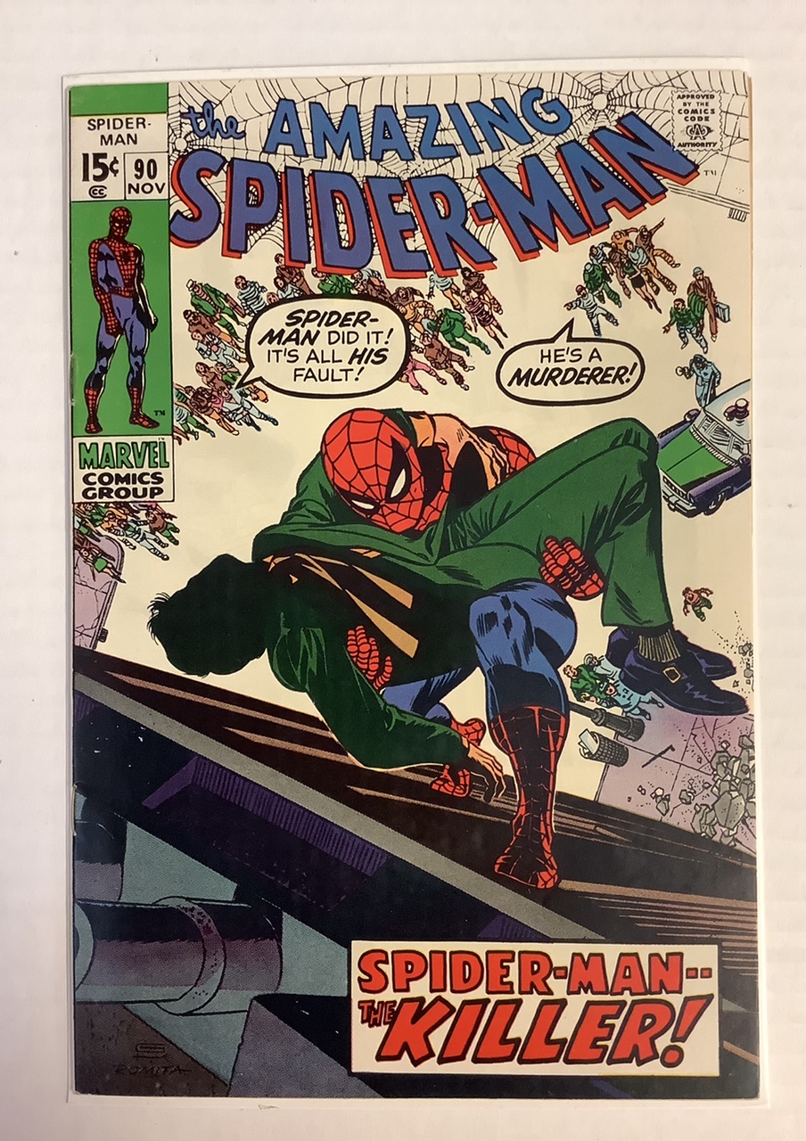 Amazing Spider-Man #90 VF/NM Front Cover