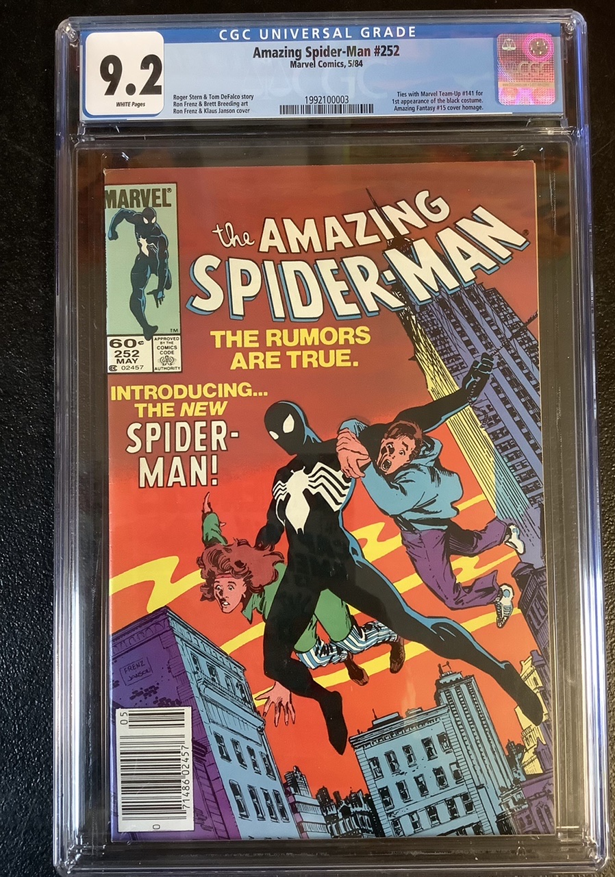 Amazing Spider-Man #252 CGC 9.2 Front Cover