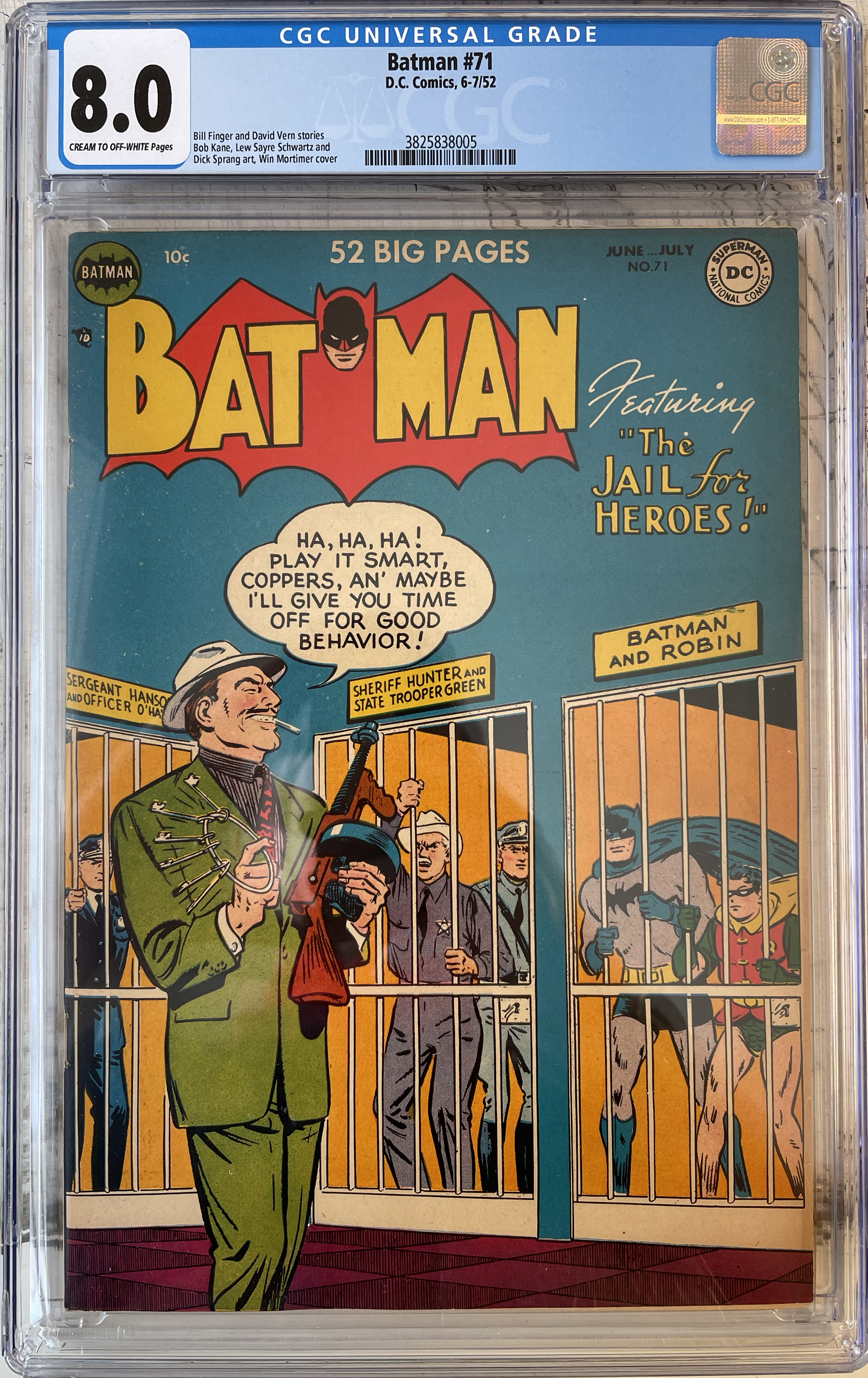 Batman #71 CGC 8.0 Front Cover