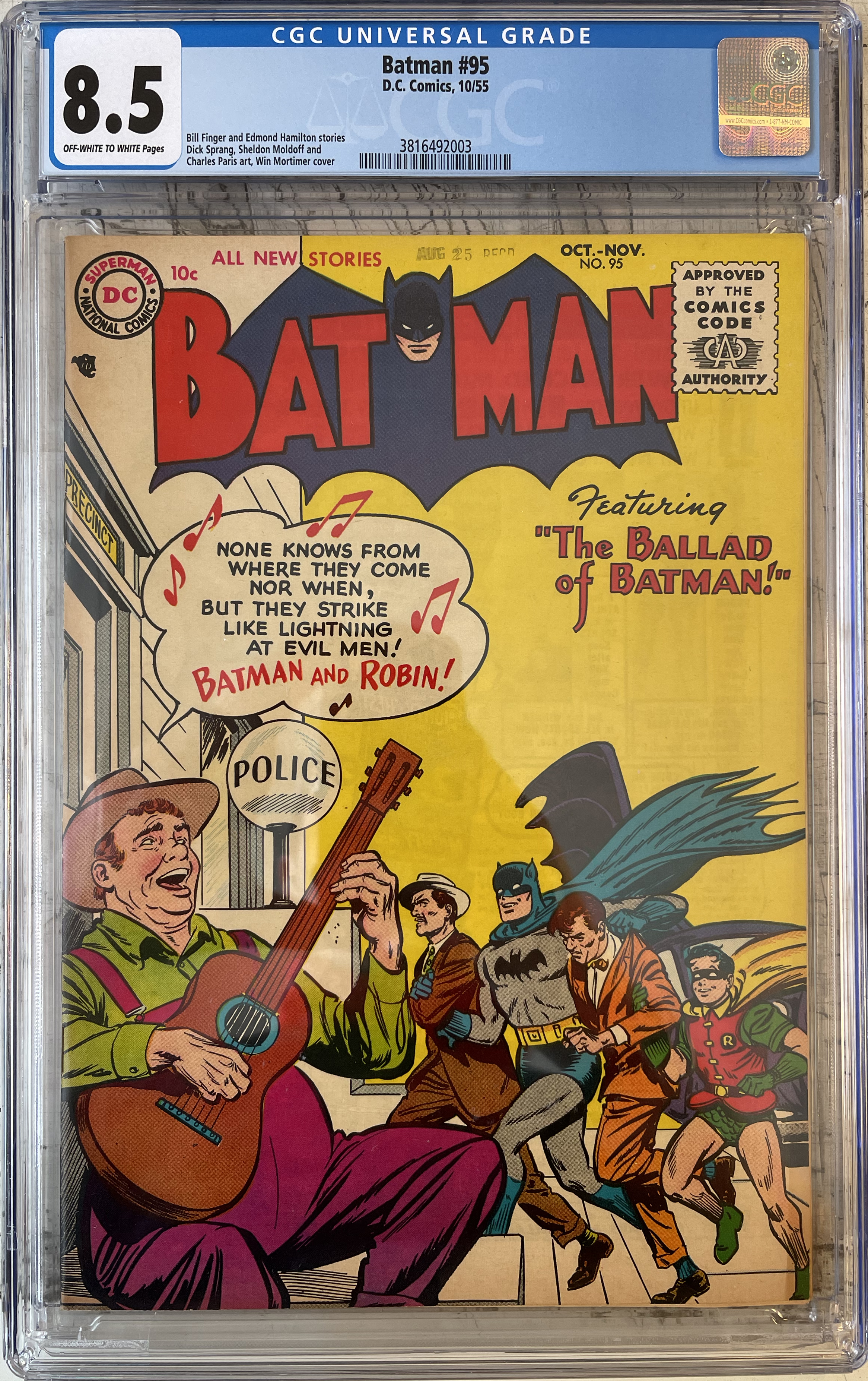 Batman #95 CGC 8.5 Front Cover