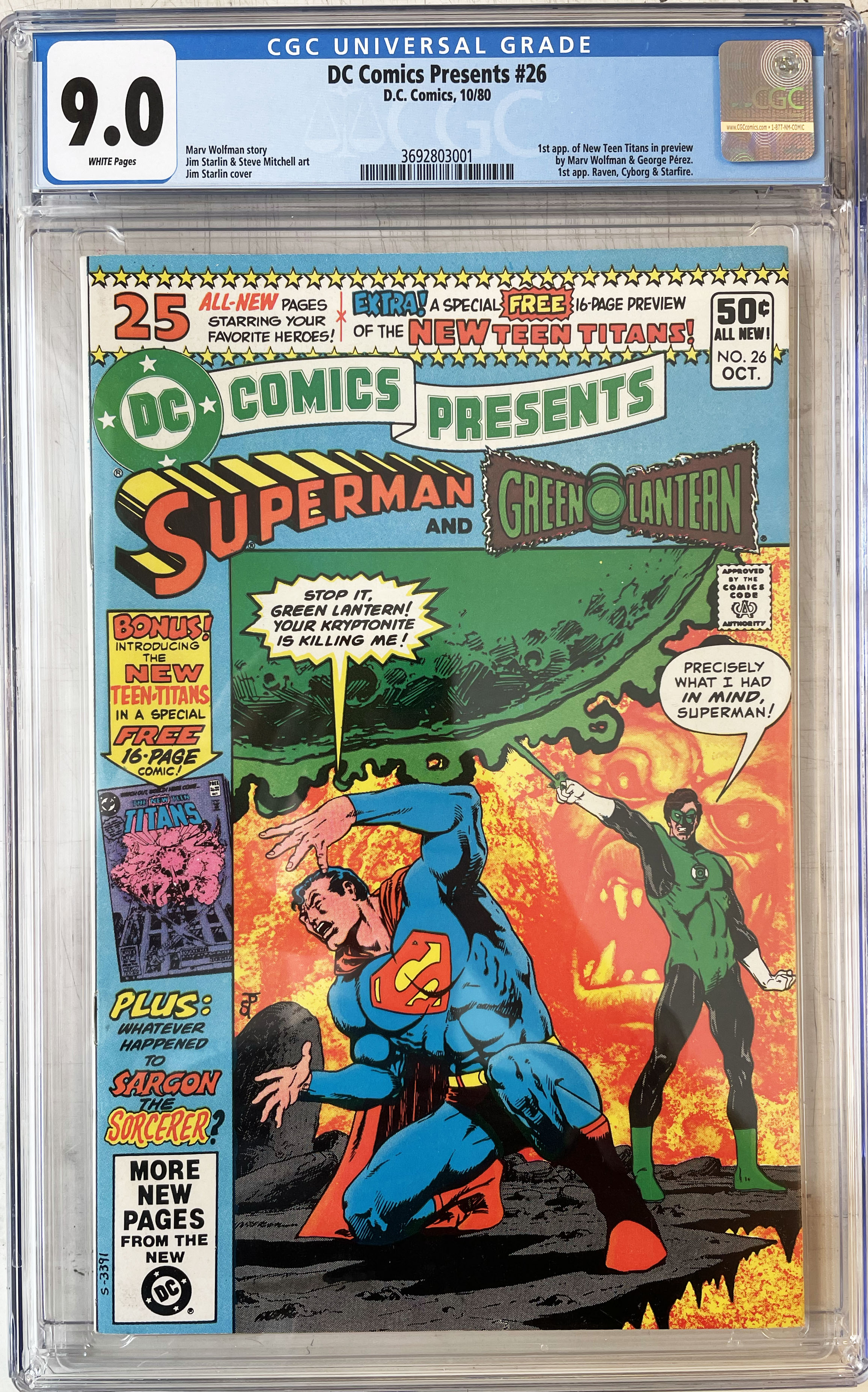 DC Comics Presents #26 CGC 9.0 Front Cover
