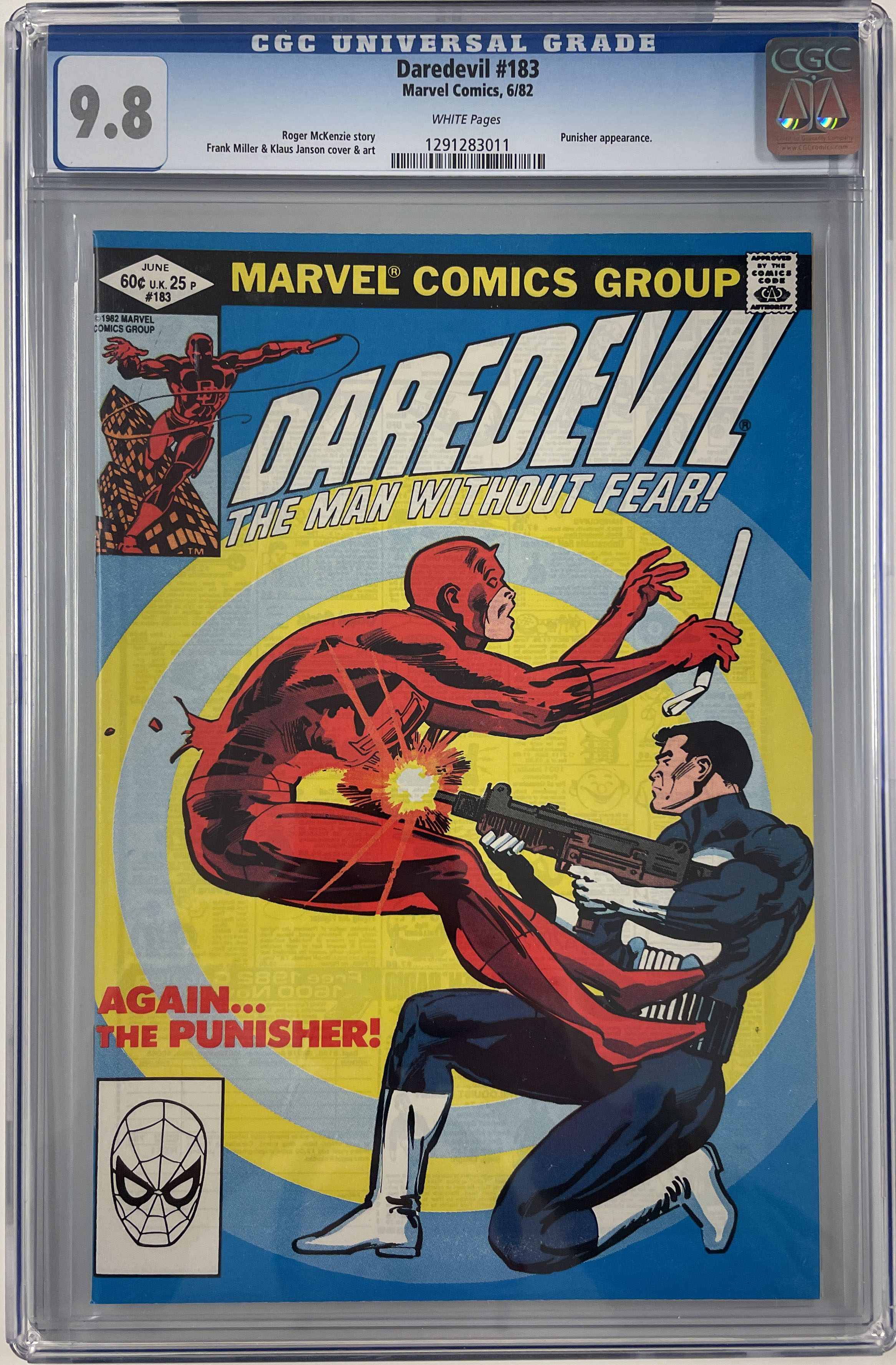 Daredevil #183 CGC 9.8 Front Cover