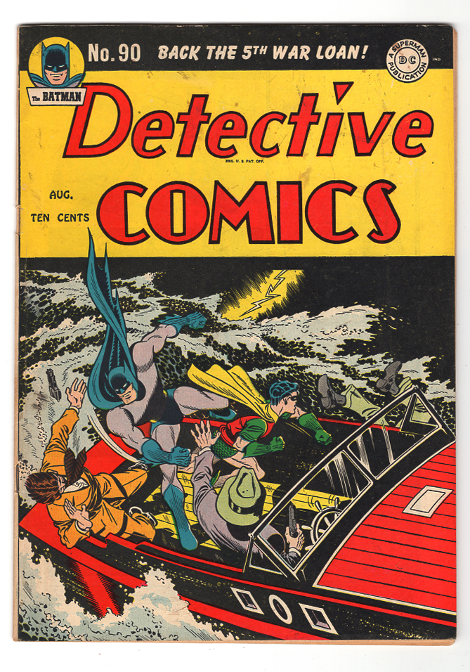 Detective Comics #90 F/VF Front Cover