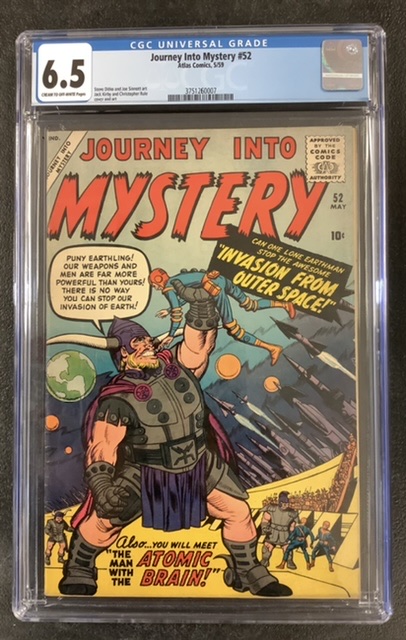 Journey Into Mystery (Pre-Hero) #52 CGC 6.5 Front Cover