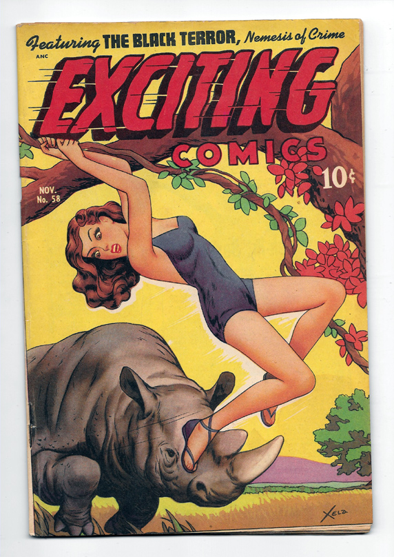 Exciting Comics #58 VF+ Front Cover