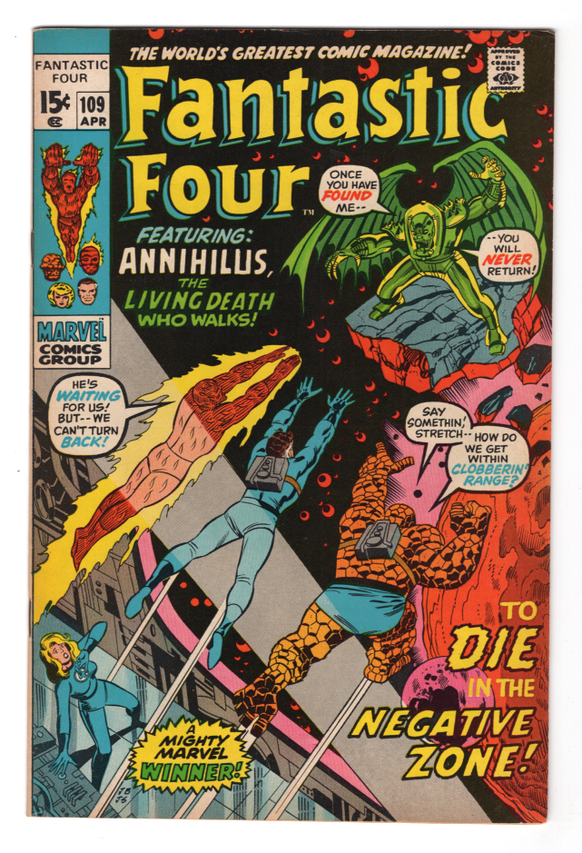 Fantastic Four #109 VF+ Front Cover