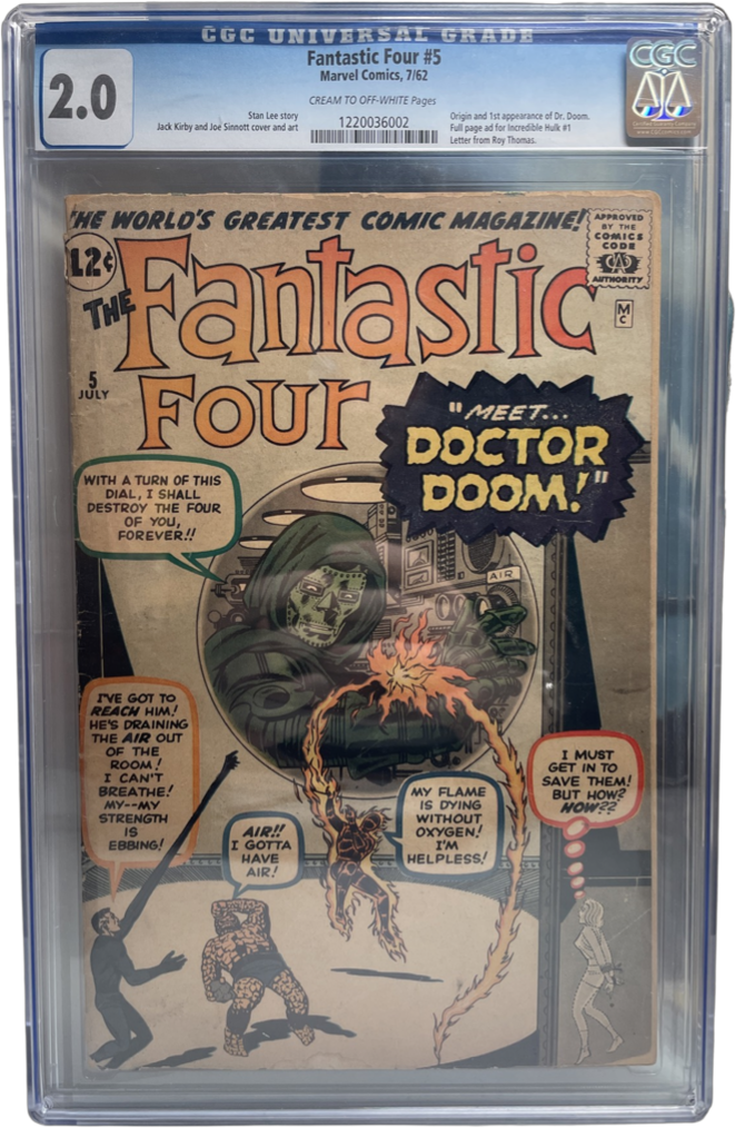 Fantastic Four #5 CGC 2.0