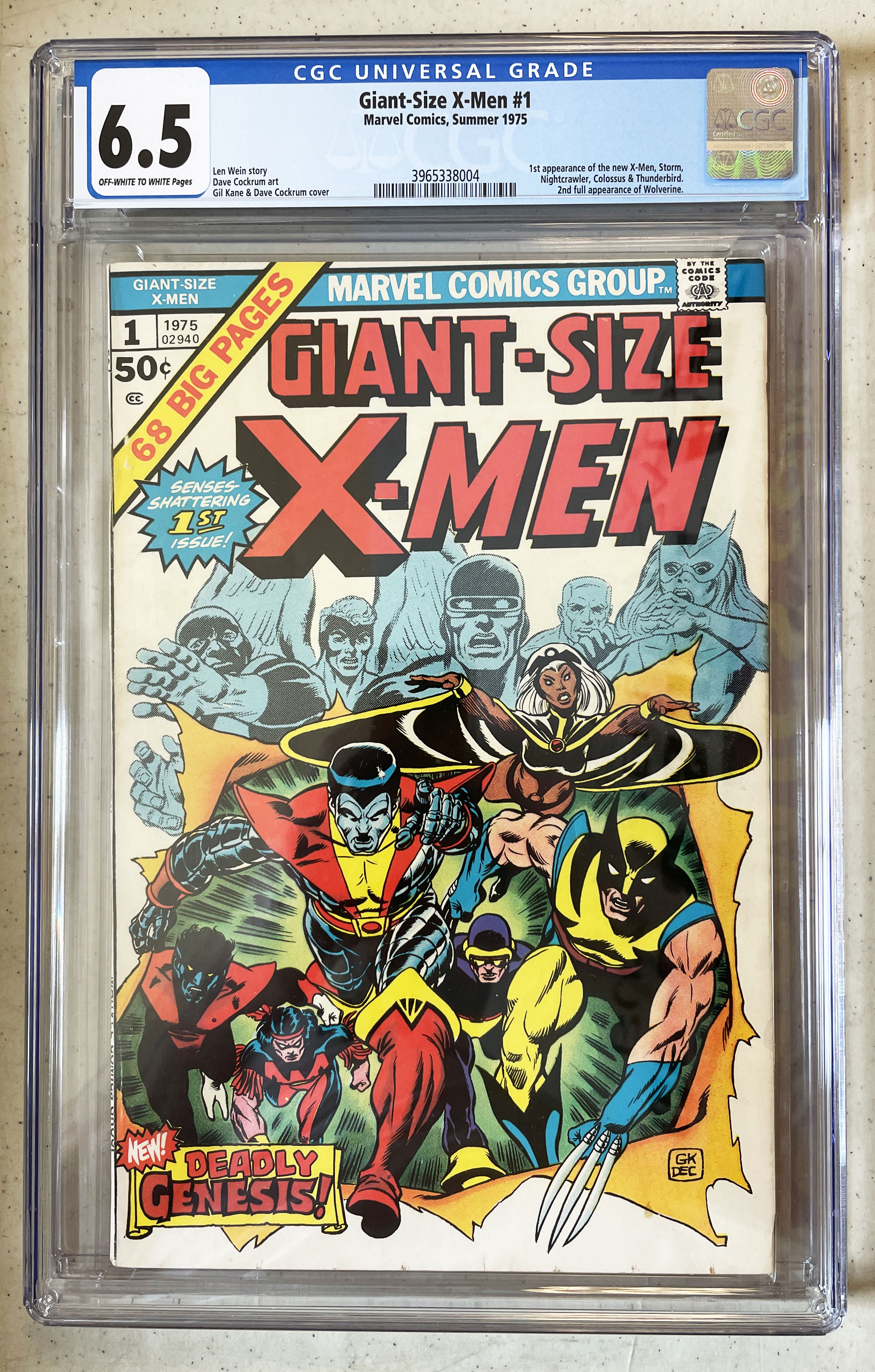 Giant Size X-Men #1 CGC 6.5 Front Cover