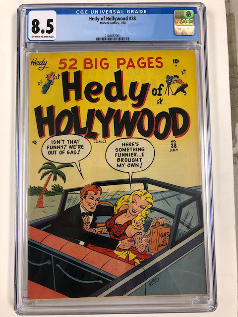 Hedy of Hollywood #38 CGC 8.5 Front Cover
