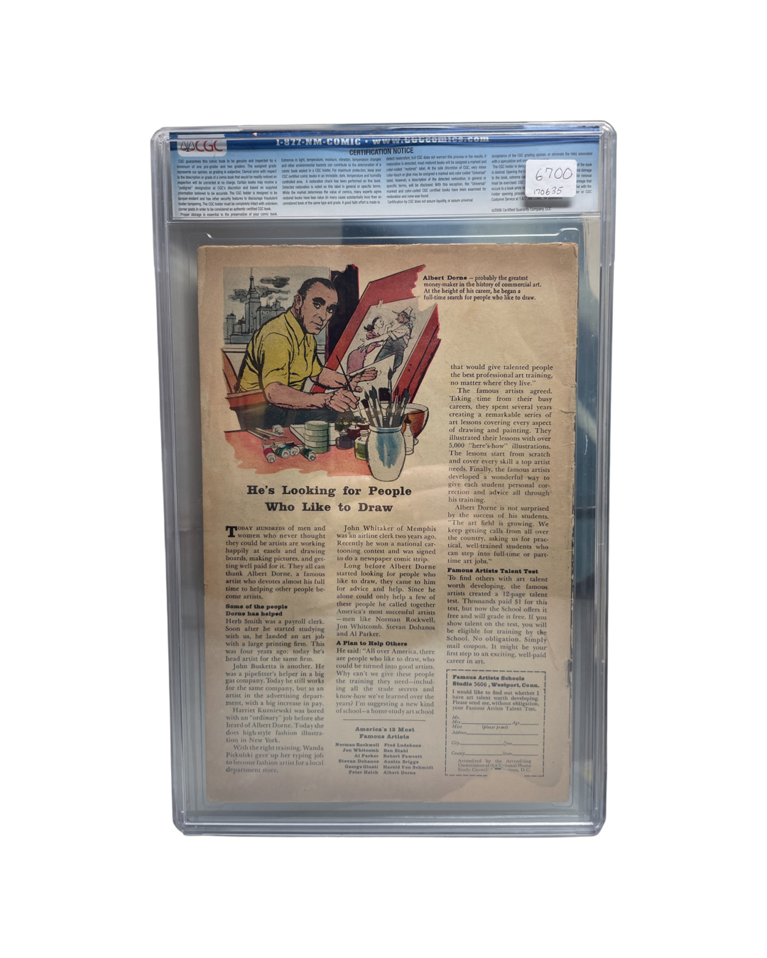 Fantastic Four #5 CGC 2.0 Back Cover