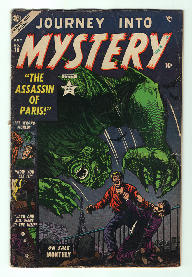Journey Into Mystery (Pre-Hero) #10 VG+ Front Cover