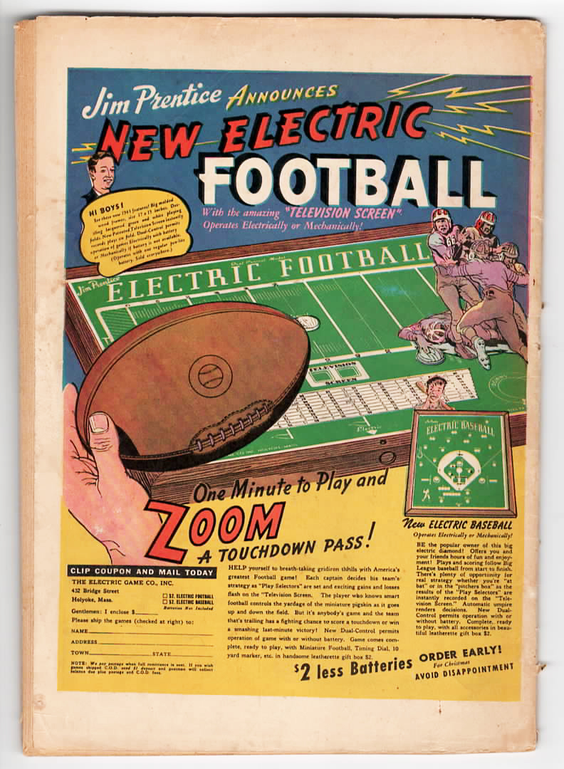 Jungle Comics #49 VG Back Cover