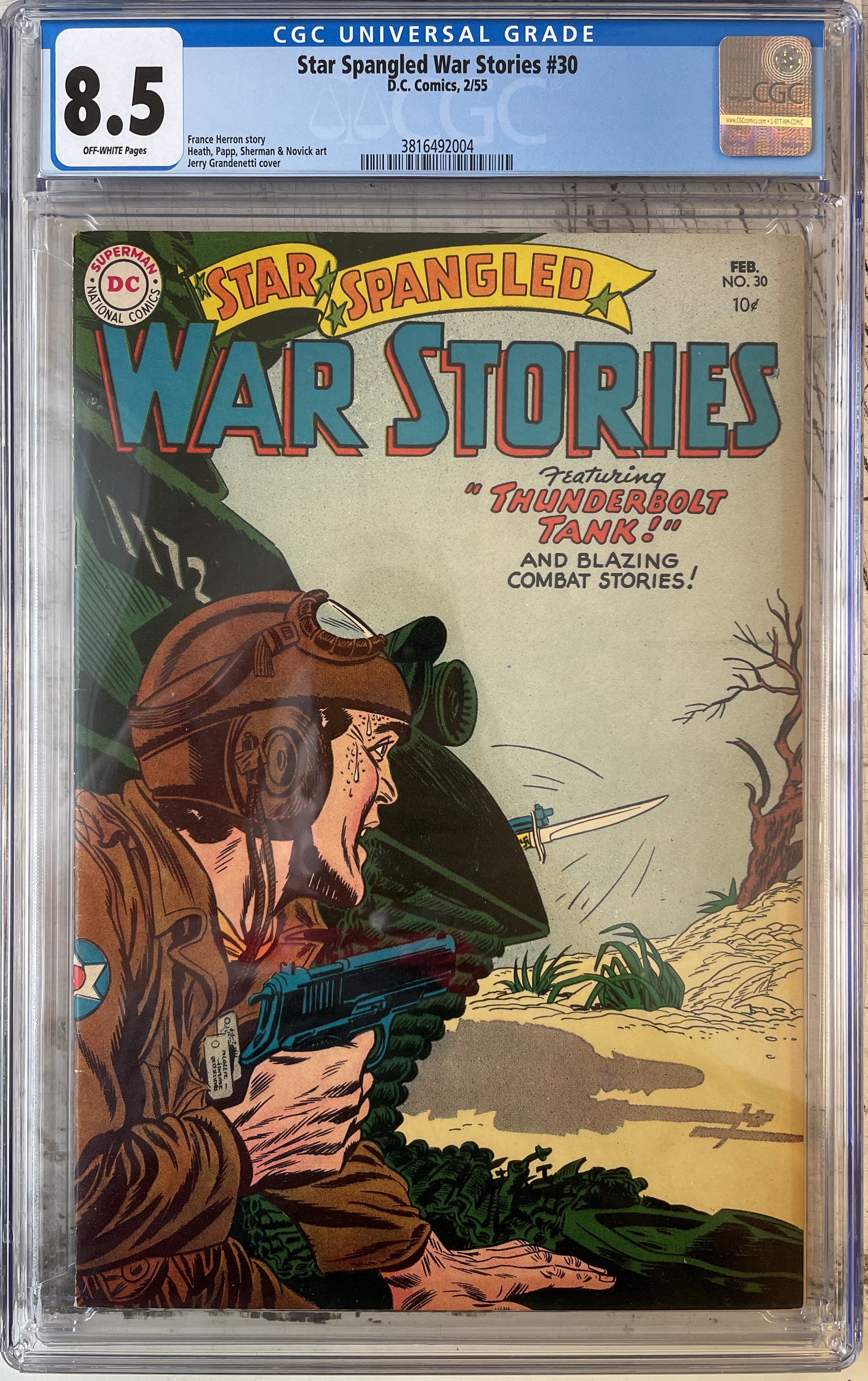 Star Spangled War Stories #30 CGC 8.5 Front Cover