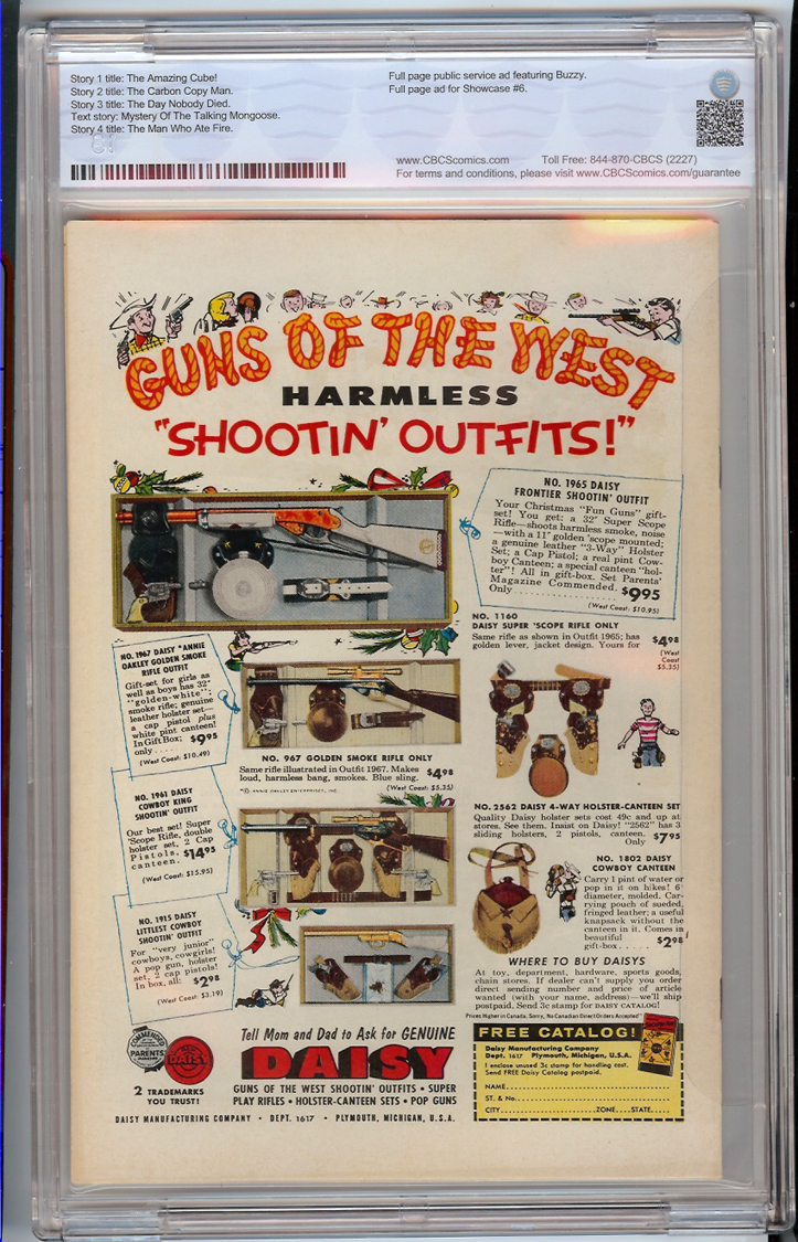 Tales of the Unexpected #9 CBCS 8.5 Back Cover