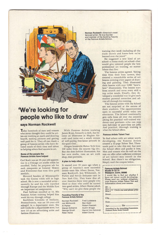 Avengers #57 VF+ Back Cover