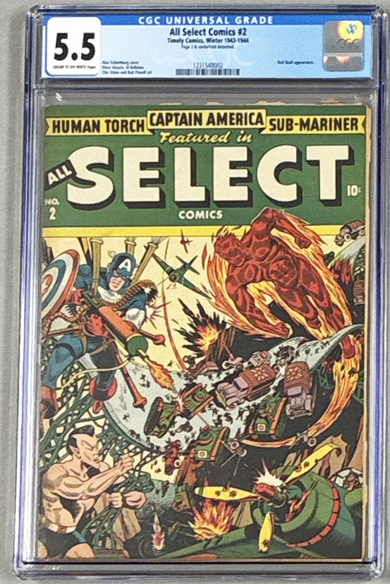 All-Select Comics #2 CGC 5.5 Front Cover