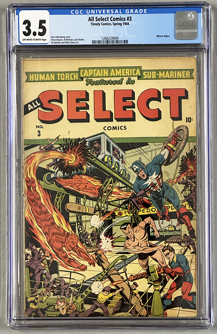 All-Select Comics #3 CGC 3.5 Front Cover