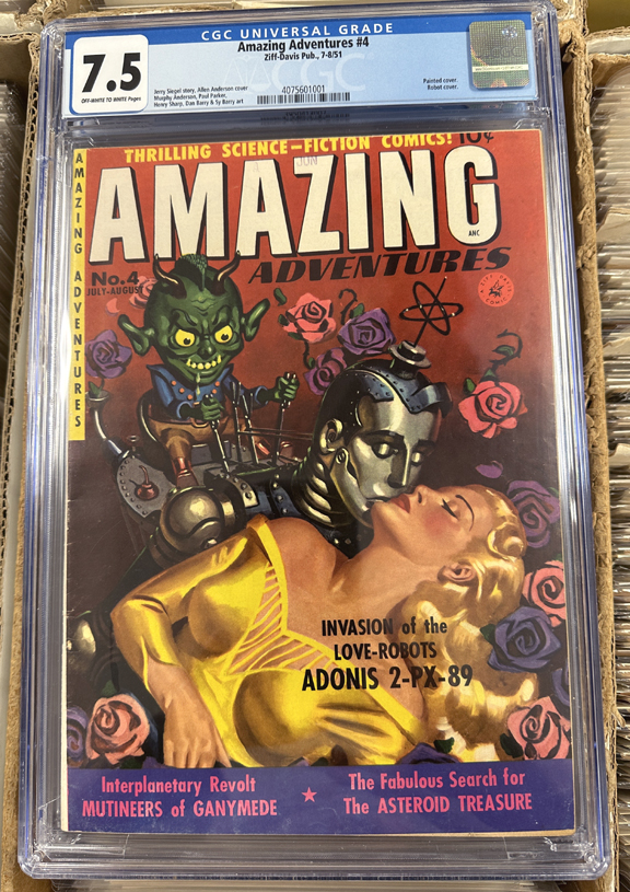 Amazing Adventures (1951 Ziff-Davis) #4 CGC 7.5 Front Cover