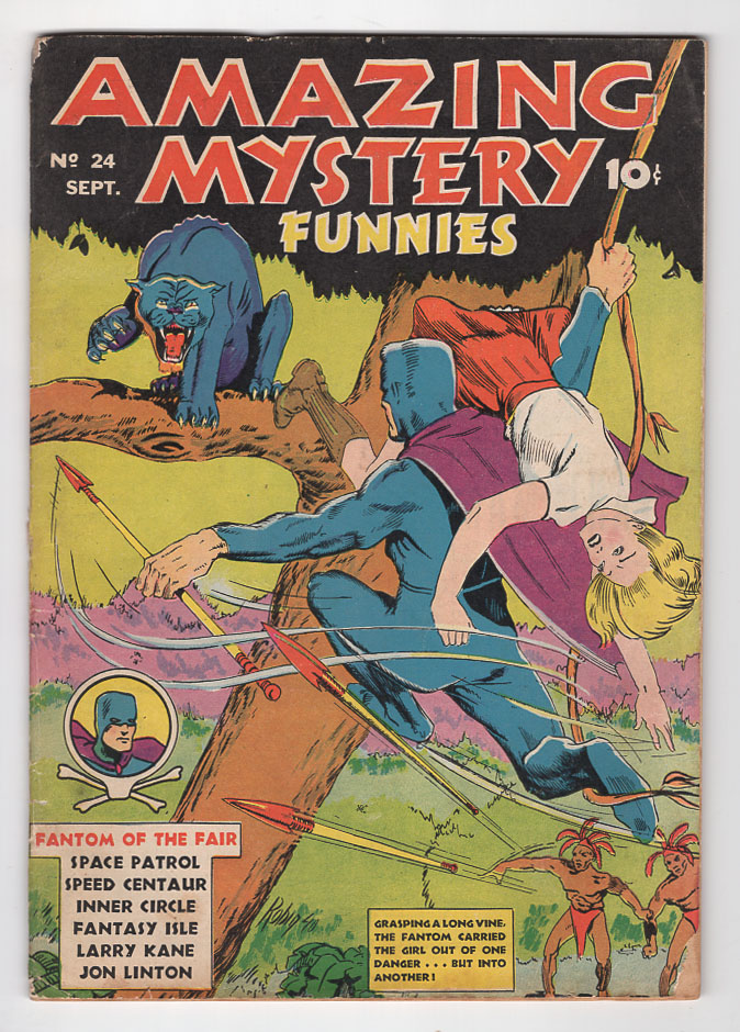 Amazing Mystery Funnies #24 VG+ Front Cover