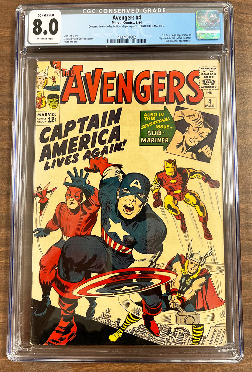 Avengers #4 CGC 8.0 Front Cover