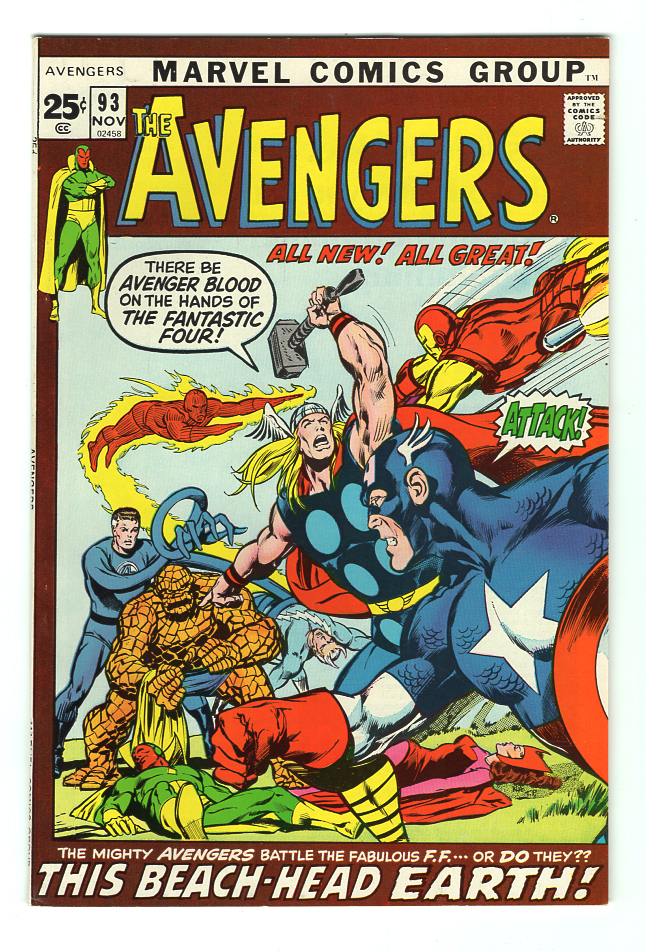 Avengers #93 NM- Front Cover